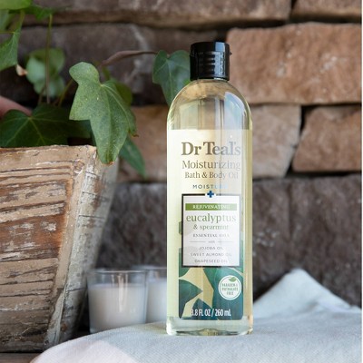 Dr Teal&#39;s Rejuvenating Eucalyptus &#38; Spearmint Moisturizing Bath &#38; Body Oil - 8.8 fl oz_0