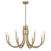 Savoy House Sorrento 8 - Light Chandelier in  Noble Brass - 2 of 3