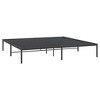 vidaXL Bed Frame Metal Platform Bed Base Mattress Foundation for Home Bedroom - Black California King without headboard - 2 of 4