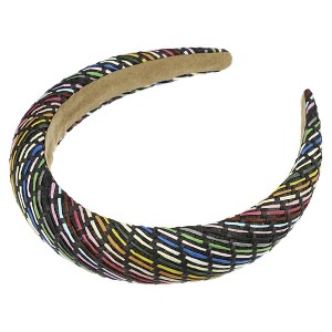 Unique Bargains Women's Foam Raffia Straw Headband 1 Pc - 1 of 4