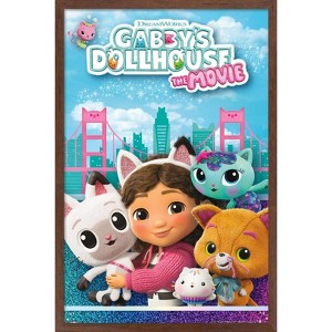 Trends International Gabby's Dollhouse: The Movie (2025) - Key Art Framed Wall Poster Prints - 1 of 4
