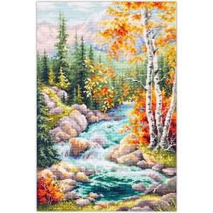Magic Needle Mountain Creek 250-330 Counted Cross-Stitch Kit : Target
