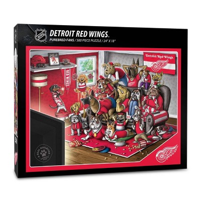 NHL Detroit Red Wings Purebred Fans 'A Real Nailbiter' Puzzle - 500pc