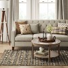 5'x7' Bethel Woven Stripe Rug Cream/Brown/Black - Threshold™: Geometric Medium Pile, Skid-Resistant, Indoor Area Rug - 3 of 4