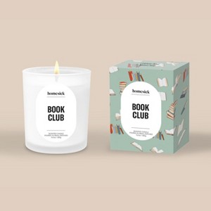 13oz Glass Jar Nutmeg Cinnamon "Book Club" Candle - Homesick Candles, Soy Wax Blend, 60-80hr Burn Time - 1 of 4