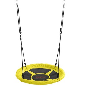 Machrus Swingan 37.5 IN Super Fun Nest Swing With Adjustable Ropes - Solid Fabric Seat Design - 1 of 4