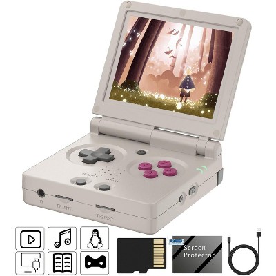 Voacle RG35XXSP Flip Retro Handheld Game Console ,3.5 Inch IPS Screen Linux System Built-in 64G TF Card 5532 Games