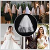 Unique Bargains Hair Clip Wedding Veil White 1 Pc - 4 of 4