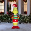 Gemmy Dr Seuss 6.5-ft The Grinch Holding an Ornament Christmas Inflatable - 2 of 3