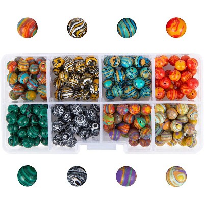 Bright Creations 200 Pieces Assorted Glass Marble Beads for DIY Jewelry Making (0.25 in)