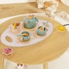Topteng 15Pcs Western Kitchen Wooden Tea Sets Play Kitchen Dishes/Tea Toy Set For Kid - 4 of 4