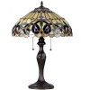 Chloe Lighting Serenity Tiffany-style 2 Light Victorian Table Lamp 16" Shade - 2 of 4
