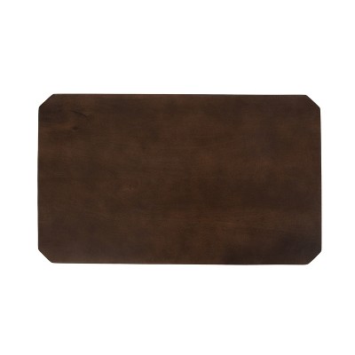 Talcott Dark Brown Mango Wood Rectangular Side Table, 22x14x26