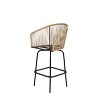 PAGED Outdoor Dining Chairs Rattan Patio Chairs with Armrests, Backrest for Balcony, Patio, Pool, Lawn - 3 of 4