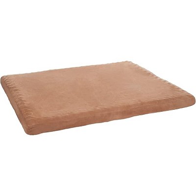 PETMAKERDog Bed with Removable Cover ¨C 36x27 Pet Bed - 3-Inch Egg Crate Style Foam Orthopedic Dog Bed, Microsuede, and Non-Slip Crate Bed by (Clay)