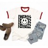 Simply Sage Market Women's Football Smiley Face Short Sleeve Ringer Tee - 2 of 3