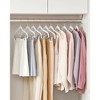 SONGMICS 30 Packs Velvet Skirt Pants Hangers Velvet Hangers with Adjustable Clips Non Slip Space Saving Clothes Hangers - 2 of 4