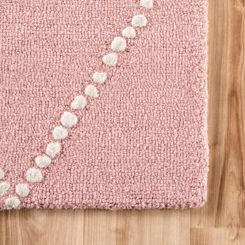 6&#39;x9&#39; Hand Tufted Elvia Area Rug Baby Pink - nuLOOM, 4 of 10