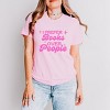 I Prefer Books Over People Stars - Women's Short Sleeve Graphic T-Shirt - 3 of 4
