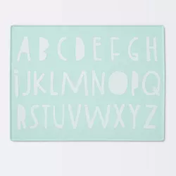 Silicone Place Mat with Decal - Cloud Island™ Green Alphabet