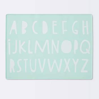 Silicone Place Mat with Decal - Cloud Island™ Green Alphabet