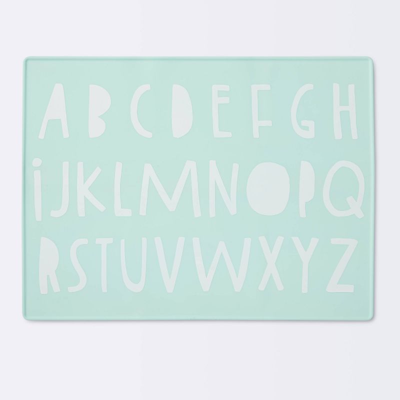 Silicone Place Mat with Decal - Cloud Island&#8482; Green Alphabet, 1 of 8