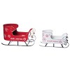 Transpac Metal 18.25 in. Multicolor Christmas Sleigh Set of 2 - 2 of 4