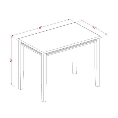 Mahogany Rectangular Extendable Counter Height Dining Table