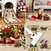 Christmas Area Rugs, Bells Holly Berry Ribbon Garland Traditions Throw Carpets for Living Room Bedroom Kitchen Dining Room Nursery Office - 4 of 4