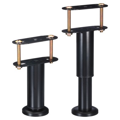 Unique Bargains Metal Adjustable Steel Multi-layer Non-slip Bed Frame Center Support Legs 2 Pcs
