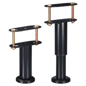 Unique Bargains Metal Adjustable Steel Multi-layer Non-slip Bed Frame Center Support Legs 2 Pcs - 1 of 4