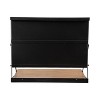 Kate and Laurel McAllister Rectangle Metal Wall Mounted Desk, 27x18x30, Rustic Brown - 4 of 4