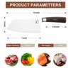 imarku Butcher Knife - 7 Inch Ultra Sharp Japanese SUS440A Stainless Steel Cleaver Knife with Ergonomic Handle, Ideal Meat Kitchen Knife - 3 of 4