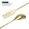 Unique Bargains Stainless Steel Long Handle Spiral Pattern Cocktail Spoon - 3 of 4