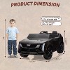 24V Ride on Car, Licensed Battery Powered Electric Vehicle w/Remote Control, Music, LED Lights for Boys Girls - 3 of 4
