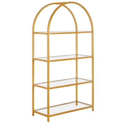 Gold Bookshelves Bookcases Target, Merido Collection Bookcases
