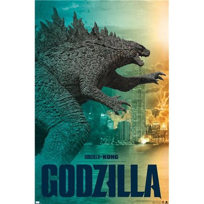 Trends International Godzilla vs. Kong - Godzilla Magnetic Framed Wall ...
