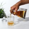 True Apex Decanter - Whiskey Liquor Decanter 26 Ounces, Hand Blown Barware with Crystal Stopper, Clear Finish - 2 of 4