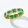 Pure Collection by Ross-Simons 1.70 ct. t.w. Lab-Grown Emerald Eternity Band in 18kt Gold Vermeil - 4 of 4