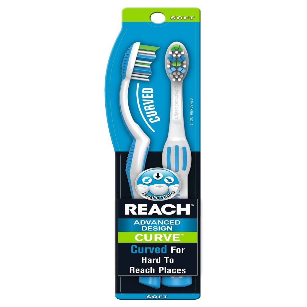 UPC 840040101905 product image for Reach Advanced Design Curve Manual Toothbrush - 2ct | upcitemdb.com