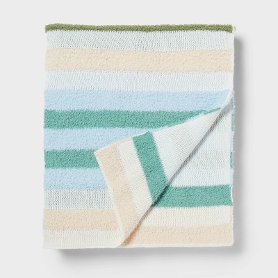 48"x58" Striped Knit Throw Blanket - Pillowfort™