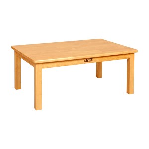 ECR4Kids Hardwood Table with 14in Legs, Kids Furniture, Honey - 1 of 4