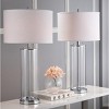 Velma Table Lamp (Set of 2) - 31 Inch Height - LIT4395 - Clear/Off White - Safavieh - 3 of 4