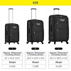 3-Piece Softside Luggage Set,Carry On Suitcase,Medium and Large Expandable Suitcases with Spinner Wheels and TSA Lock (20"/24"/28")–Cuddlewood - 4 of 4