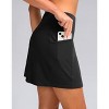 FIONECA Women's Golf Skirts Skort 4 Side Pockets High Waisted Stretchy Tennis Skirt with Short Athletic Casual - 2 of 4