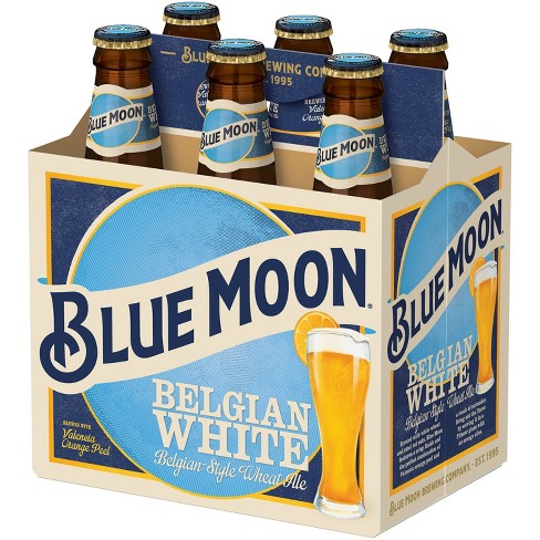 Blue Moon Belgian White Wheat Ale Beer - 6pk/12 Fl Oz Bottles : Target