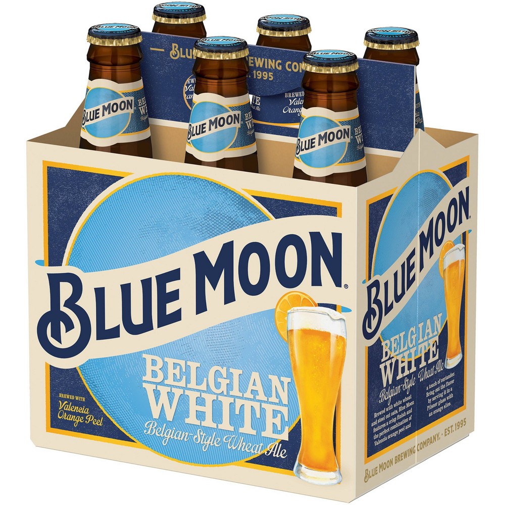 UPC 071990095116 - Blue Moon Belgian White Wheat Ale Bottles 12 oz, 6