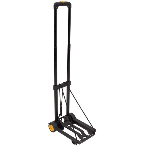 Costway Folding Hand Truck Aluminum Dolly Cart with Telescopic Handle & All-Terrain Wheels