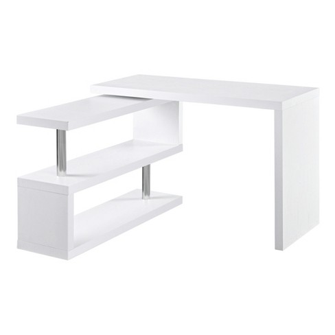 Functional L Shaped Desk With Storage Gray - Techni Mobili : Target