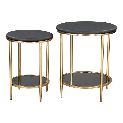 Zuo Koper Coffee Table Set (2-Piece) Black